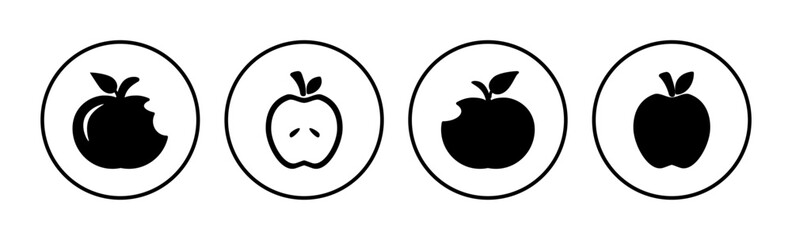 Apple icon vector. apple symbol