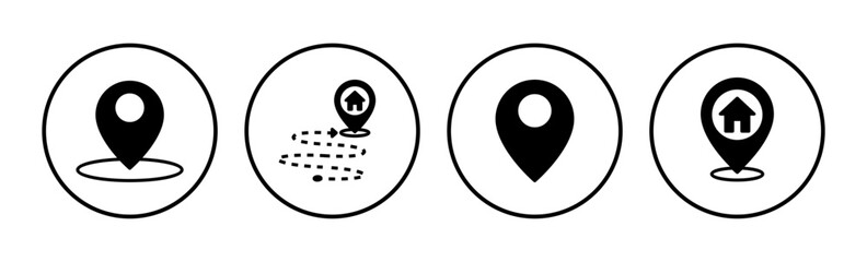 Address icon vector. location icon. address symbol. pin