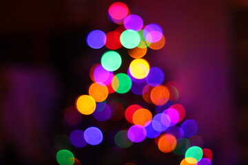 abstract christmas lights