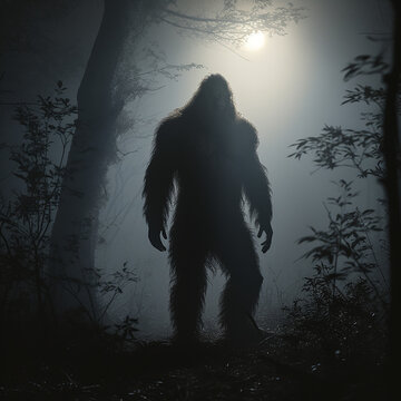Sasquatch Bigfoot in the Woods