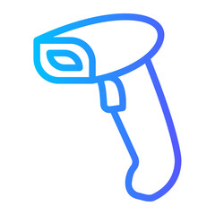 barcode scanner gradient icon