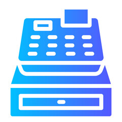 cash register gradient icon