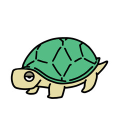 cute turtle transparent background vector illustration