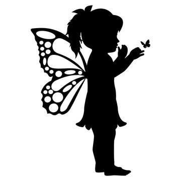 recommend clip art: little fairy silhouette illustration
