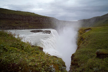 Stunning Waterfall Gullfoss in Iceland