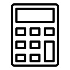 Calculator outline icon