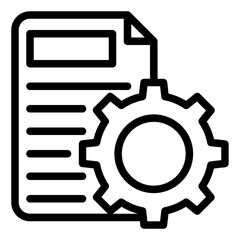 Project Management outline icon