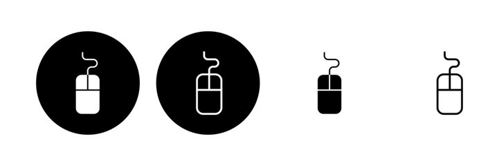 Mouse icon set. click icon vector. pointer icon vector.