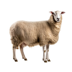 sheep isolated on white background