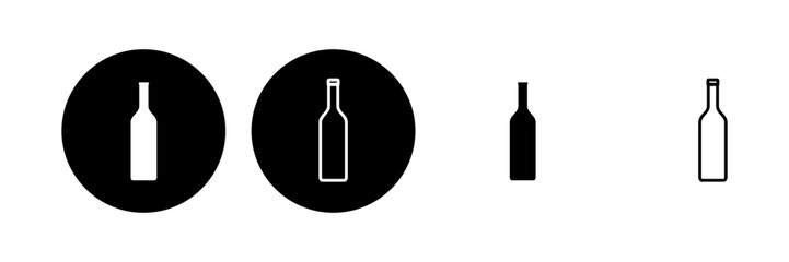 Bottle icon set. bottle vector icon