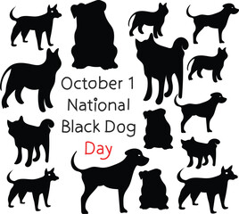 national black dog day is celebrated every year on 1 cotober.