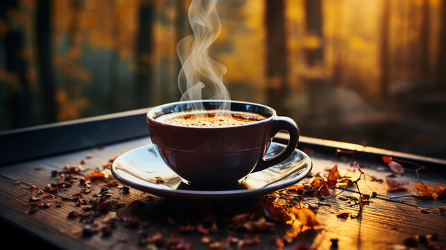 cup of coffee UHD wallpaper Stock Photographic Image