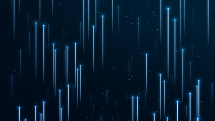 Abstract background business technology Animation wave pattern . Digital dynamic wave of particles. Abstract dark futuristic background. - obrazy, fototapety, plakaty