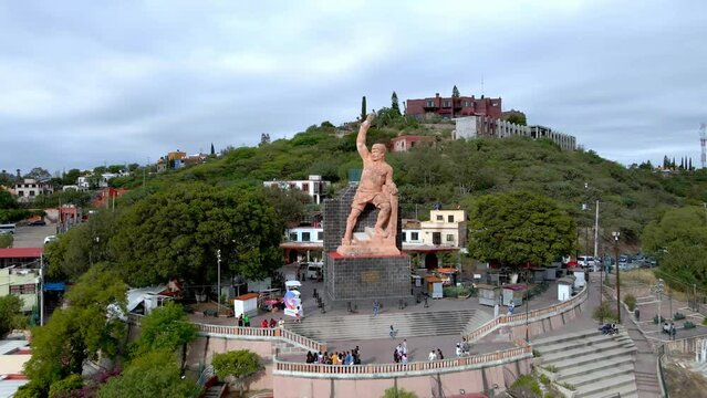 Pipila Monument in Guanajuato City in Mexico
