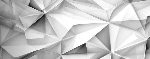 free photos Silver color abstract triangle background. Generative AI