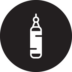 punching bag glyph icon