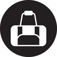 sport bag glyph icon