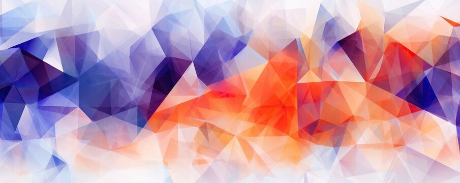 free photos purple to orange gradient triangle abstract background.Generative AI