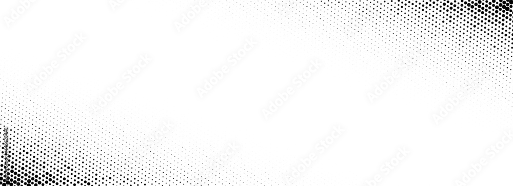 Poster corner halftone texture. dotted gradient pattern background. abstract faded pop art wallpaper. vanis
