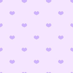 Mini purple pastel pixel heart v2