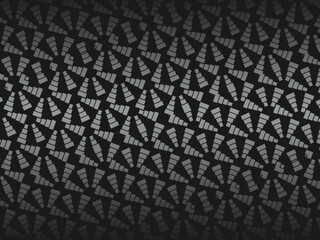 Black metal texture steel background. Perforated metal sheet.