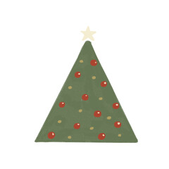 シンプルでかわいいクリスマスツリー