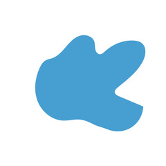 Blue abstract shapes vector 