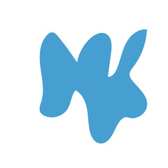 Blue abstract shapes vector 