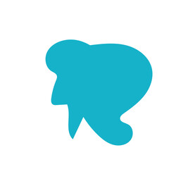 Blue abstract shapes vector 