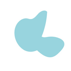 Blue abstract shapes vector 