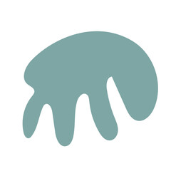 Blue abstract shapes vector 