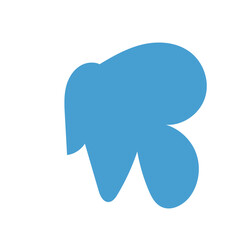 Blue abstract shapes vector 