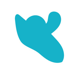 Blue abstract shapes vector 