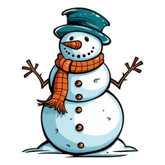 Snowman vector illustration