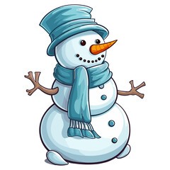 Snowman vector illustration