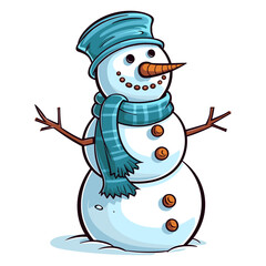 Snowman vector illustration
