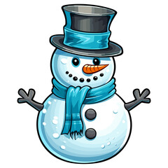 Snowman vector illustration