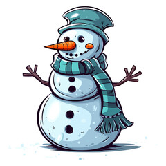 Snowman vector illustration