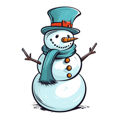 Snowman vector illustration