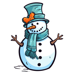 Snowman vector illustration