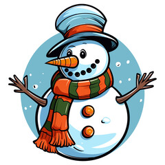 Snowman vector illustration