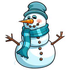 Snowman vector illustration