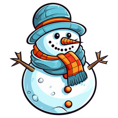 Snowman vector illustration