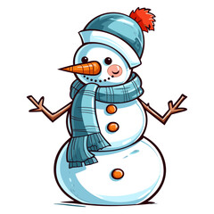 Snowman vector illustration
