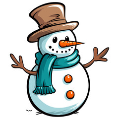 Snowman vector illustration