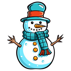 Snowman vector illustration