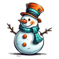 Snowman vector illustration