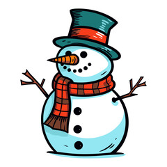 Snowman vector illustration