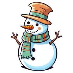 Snowman vector illustration