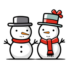 Snowman vector illustration